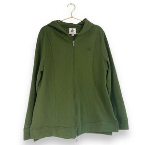 Juicy Couture Womens Size  XL Green Zip Up Hooded Jacket 222‎
